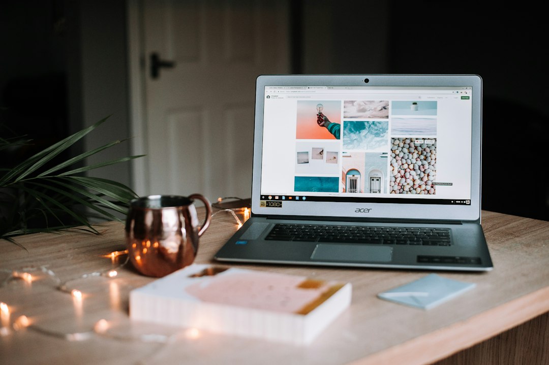 Laptop and coffee cup on a desk while planning a new business Laptop and coffee cup on a desk while planning a new business