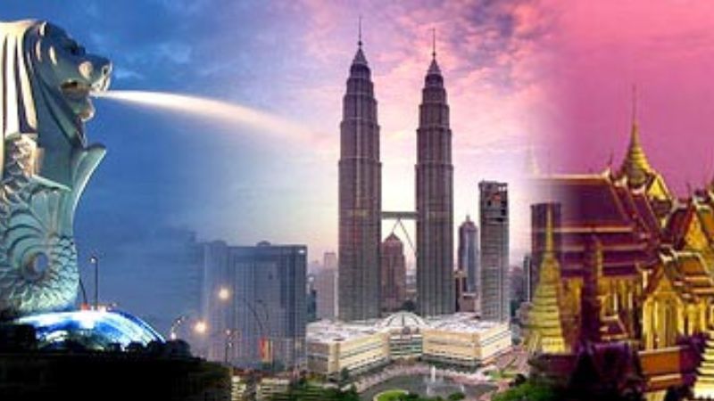 Singapore, Malaysia and Thailand